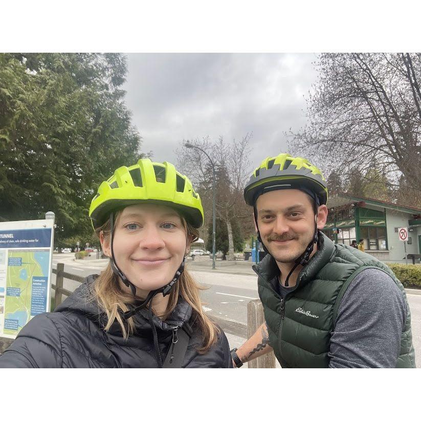 Scootering around the seawall with Eric and Renee. Vancouver, BC - April 2024.