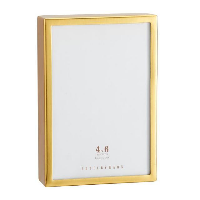 Hagen Picture Frame, Brass, 4" x 6"