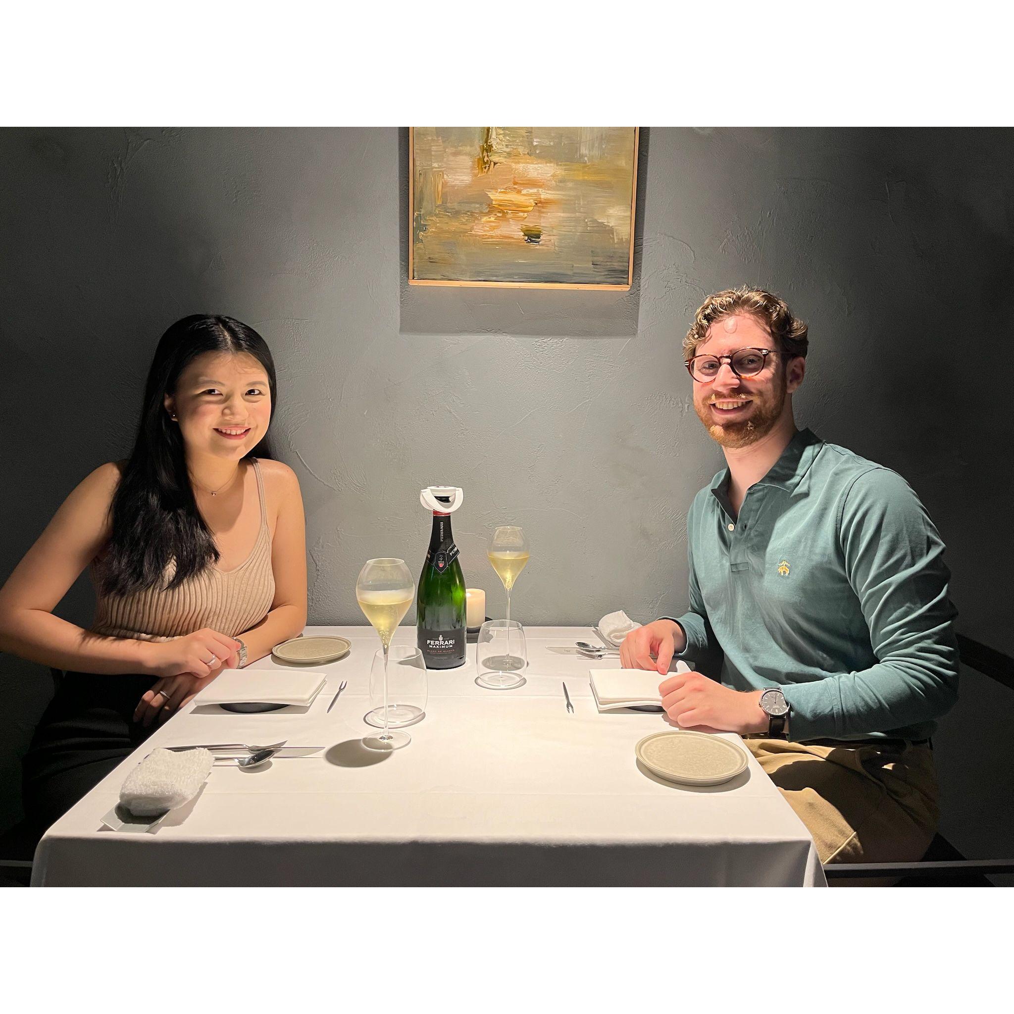 at our birthday restaurant in Tokyo (again), June 2022