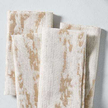 Bark Textured Jacquard Napkins (Set of 4)