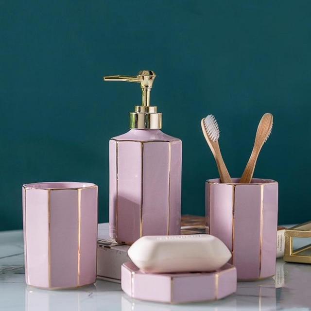 Pink Soap Dispenser
