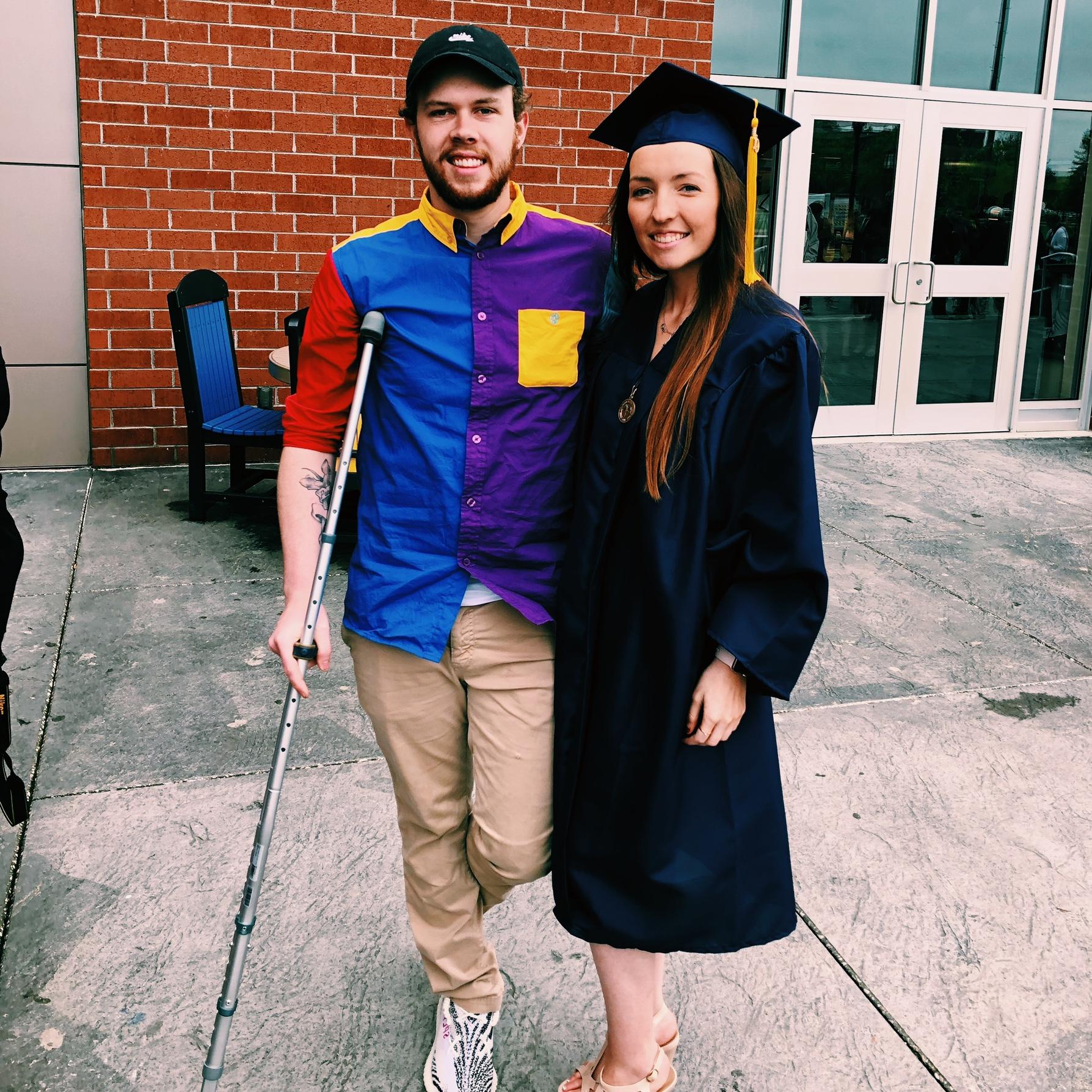 My graduation from VU in 2019. He’s my biggest supporter