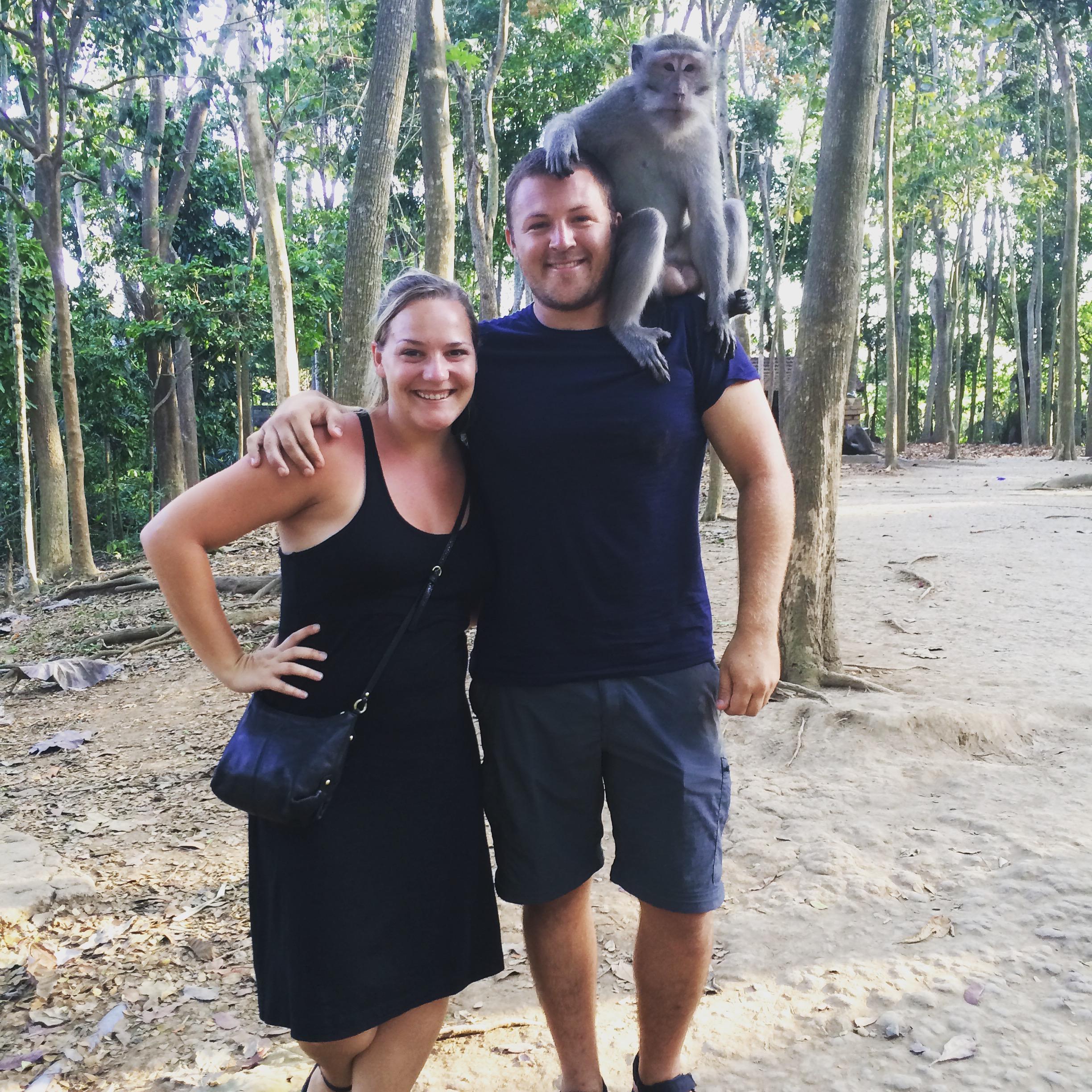 Monkey forest in Bali, Indonesia.