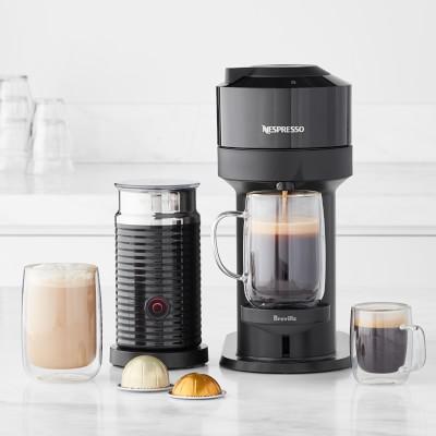 Nespresso Vertuo Next Espresso Machine by Breville Gloss Black with Aeroccino
