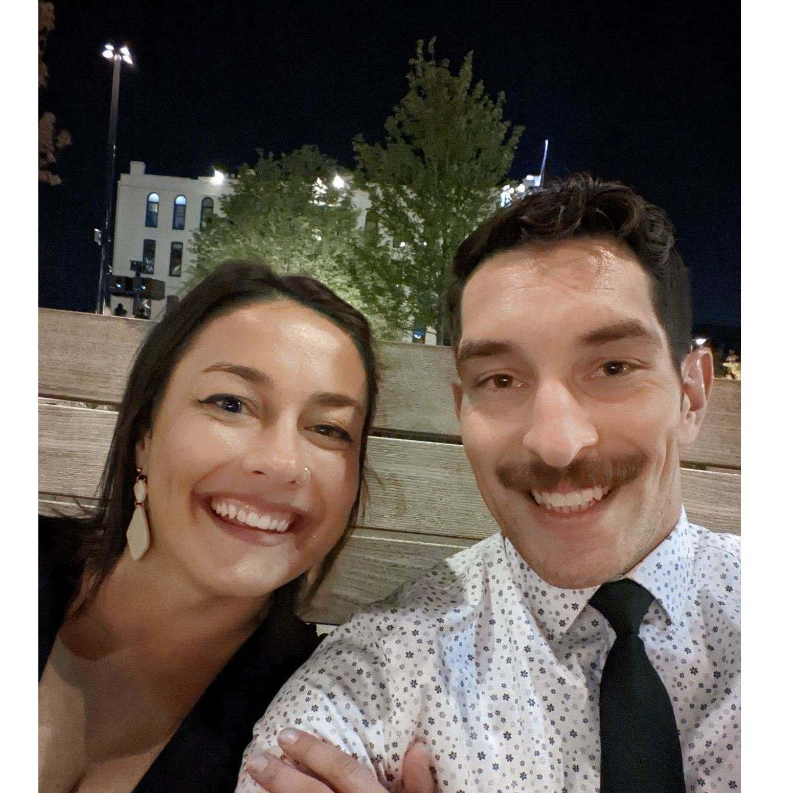 Our first photo together!