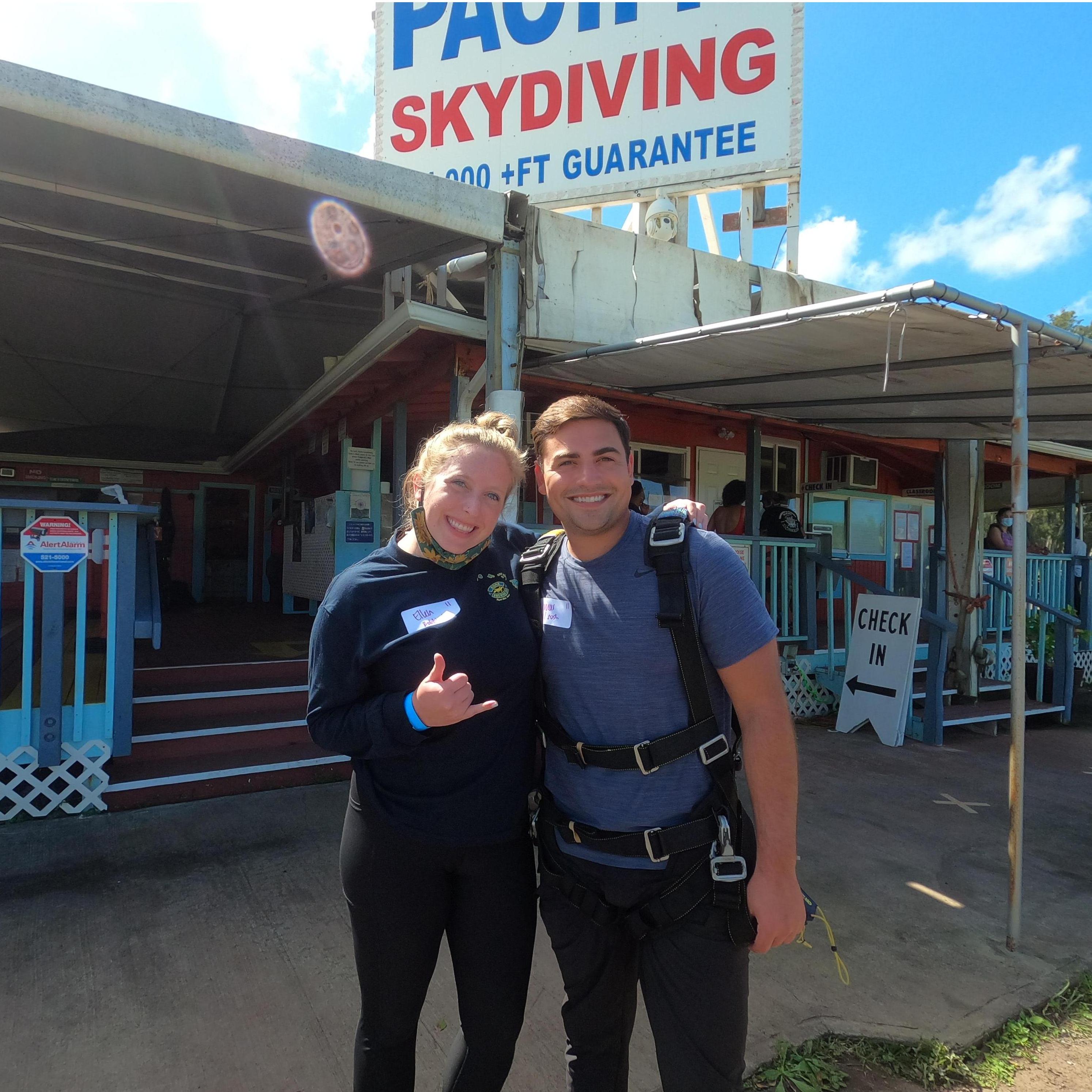 Skydiving in Oahu - February, 2021