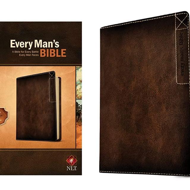 Every Man's Bible: New Living Translation, Deluxe Explorer Edition (LeatherLike, Brown) – Study Bible for Men with Study Notes, Book Introductions, and 44 Charts