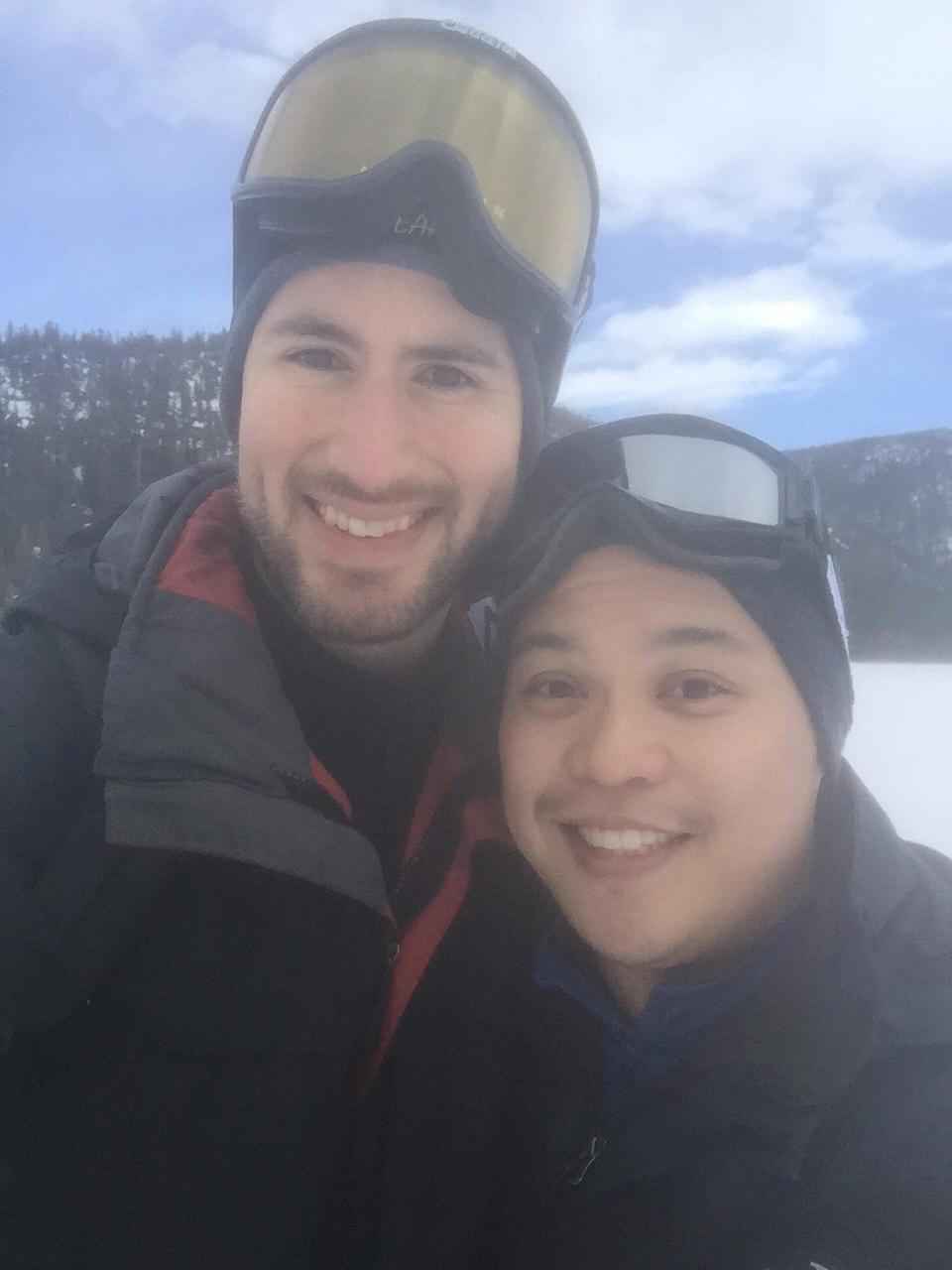 Snowshoeing near Lake Tahoe, CA. (If you don't know where your hip flexors are, go snowshoeing. They will be sore afterwards!)