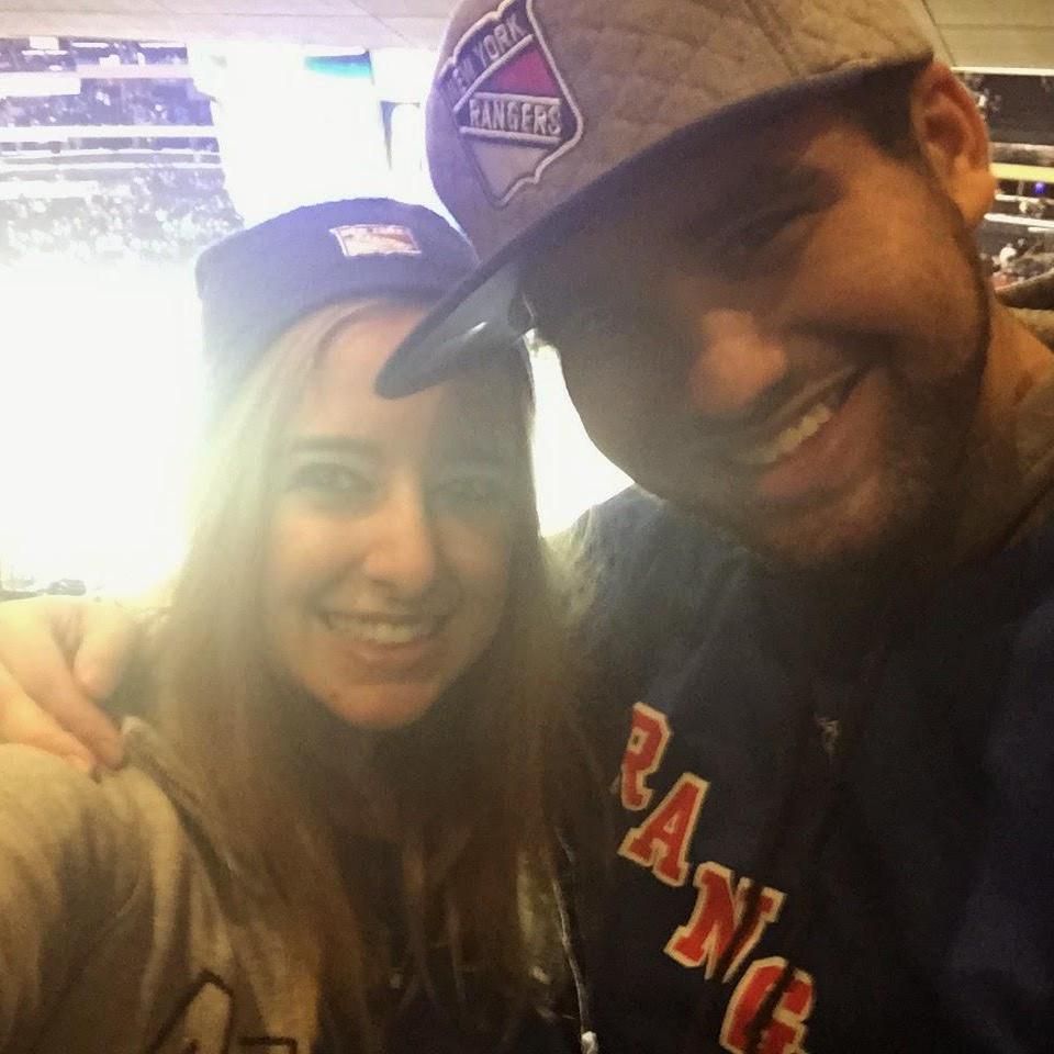 Matt's first NHL game... Let's go Rangers!