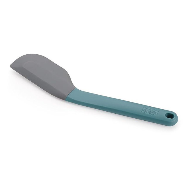 Joseph Joseph Duo Silicone Spatula Ergonomically Shaped, Heat-Resistant Silicone Head, Perfect for Mixing Bowls & Non-Stick Cookware, Opal