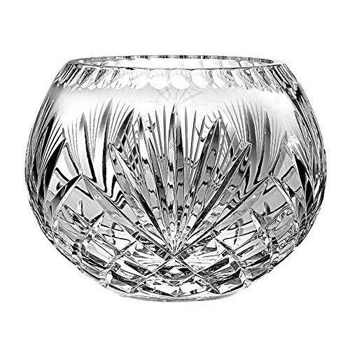 Barski European Hand Cut Majestic Crystal Rose Bowl, 5"D