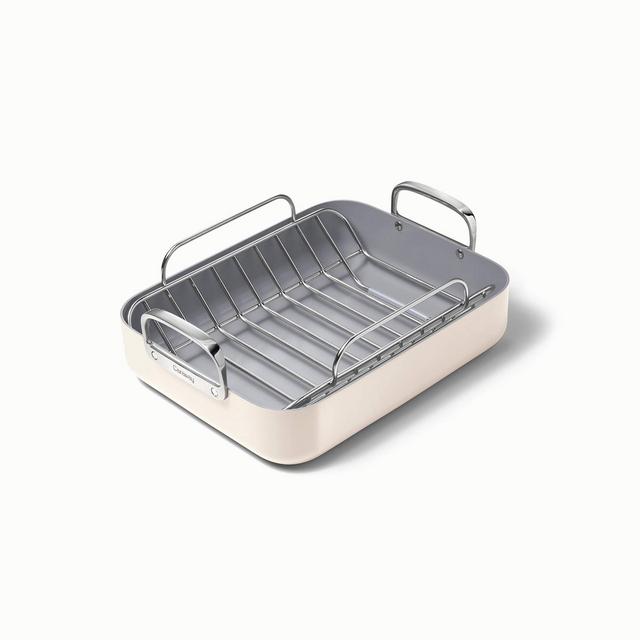 Caraway Home 12.6" Nonstick Square Braiser Cream