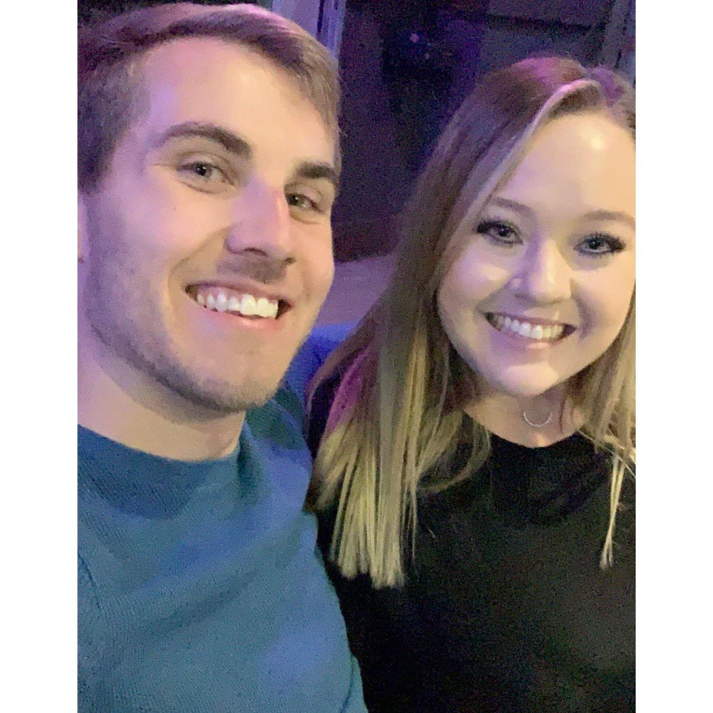 Our first picture together and the night he asked me to be his girlfriend. 11.30.2019