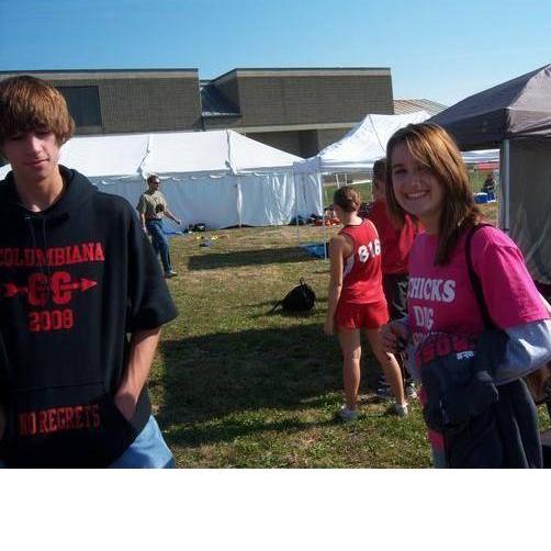 This was the very first picture we ever took. It was the first time we talked face to face. #socialdistancing haha!!