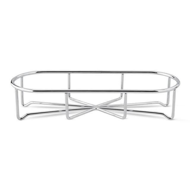 Stainless Steel Three-Bottle Caddy