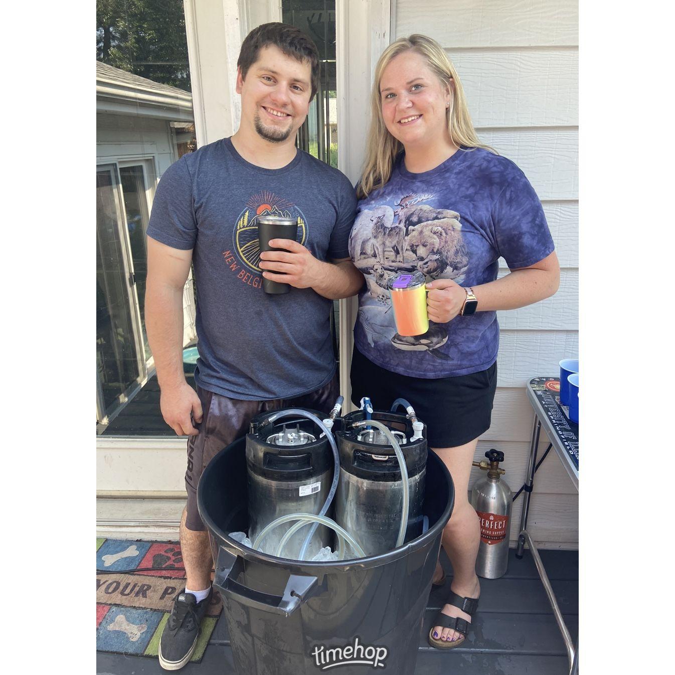 Our first time bringing Braewick Brewing beer to a party!