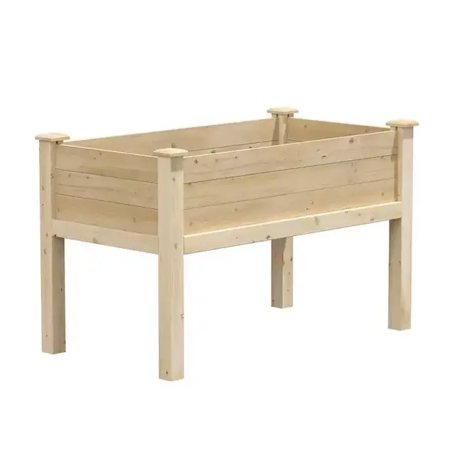 Greenes Fence 24-in W x 48-in L x 31-in H Natural Raised Garden Bed