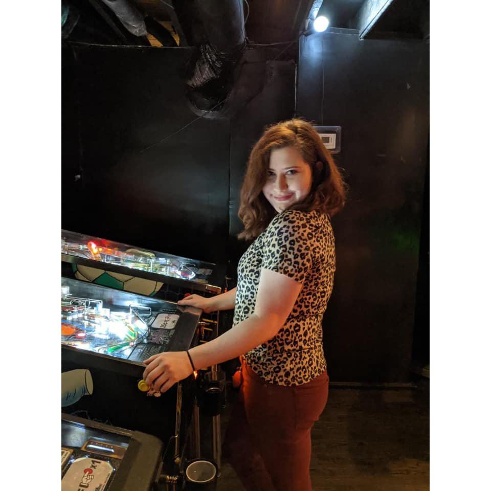Justin and Rebecca had a lot of dates at their favorite arcade bar, Up Down.