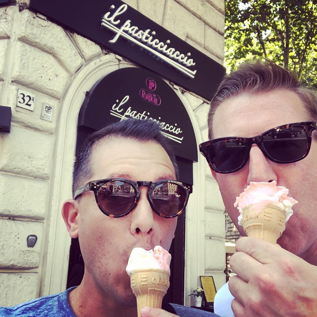 Hot Roman days means lots of cold gelato