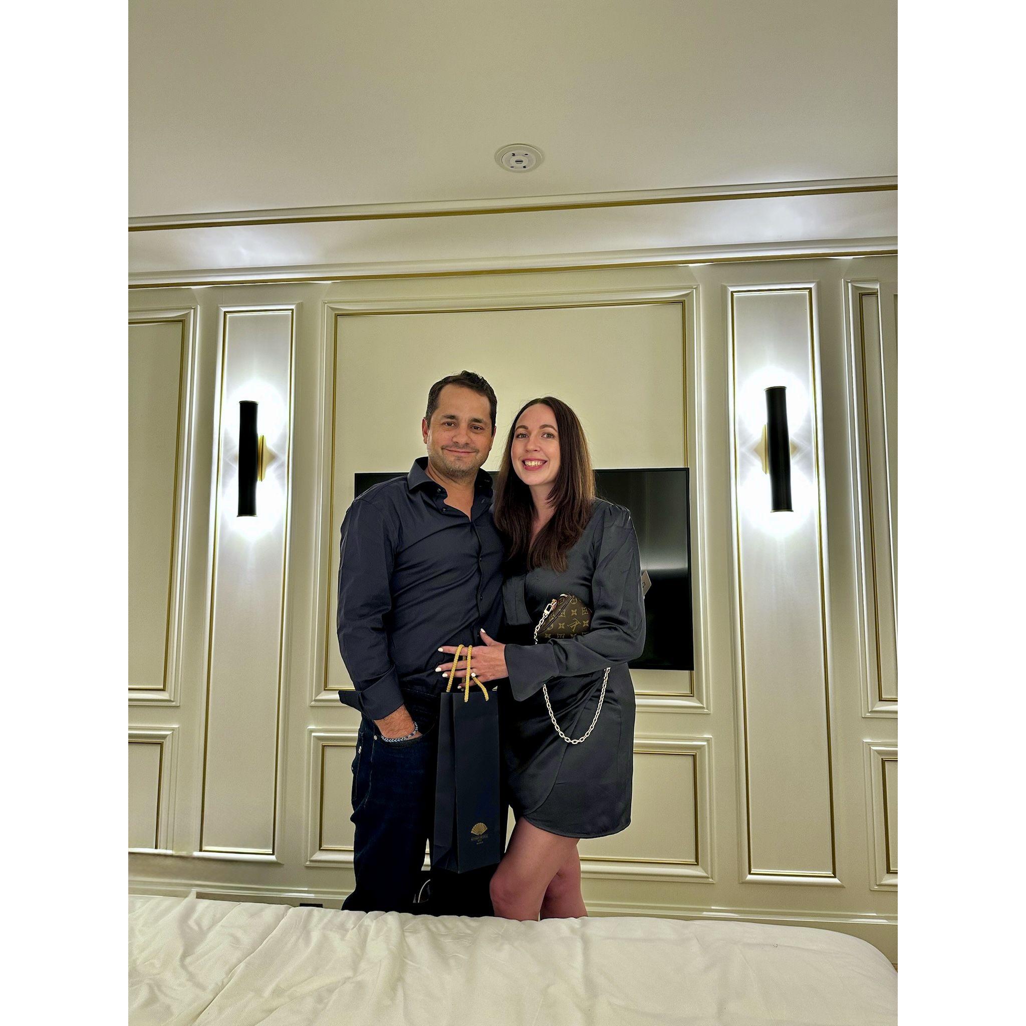 First night after a delicious dinner at the Mandarin Oriental Ritz in Madrid.