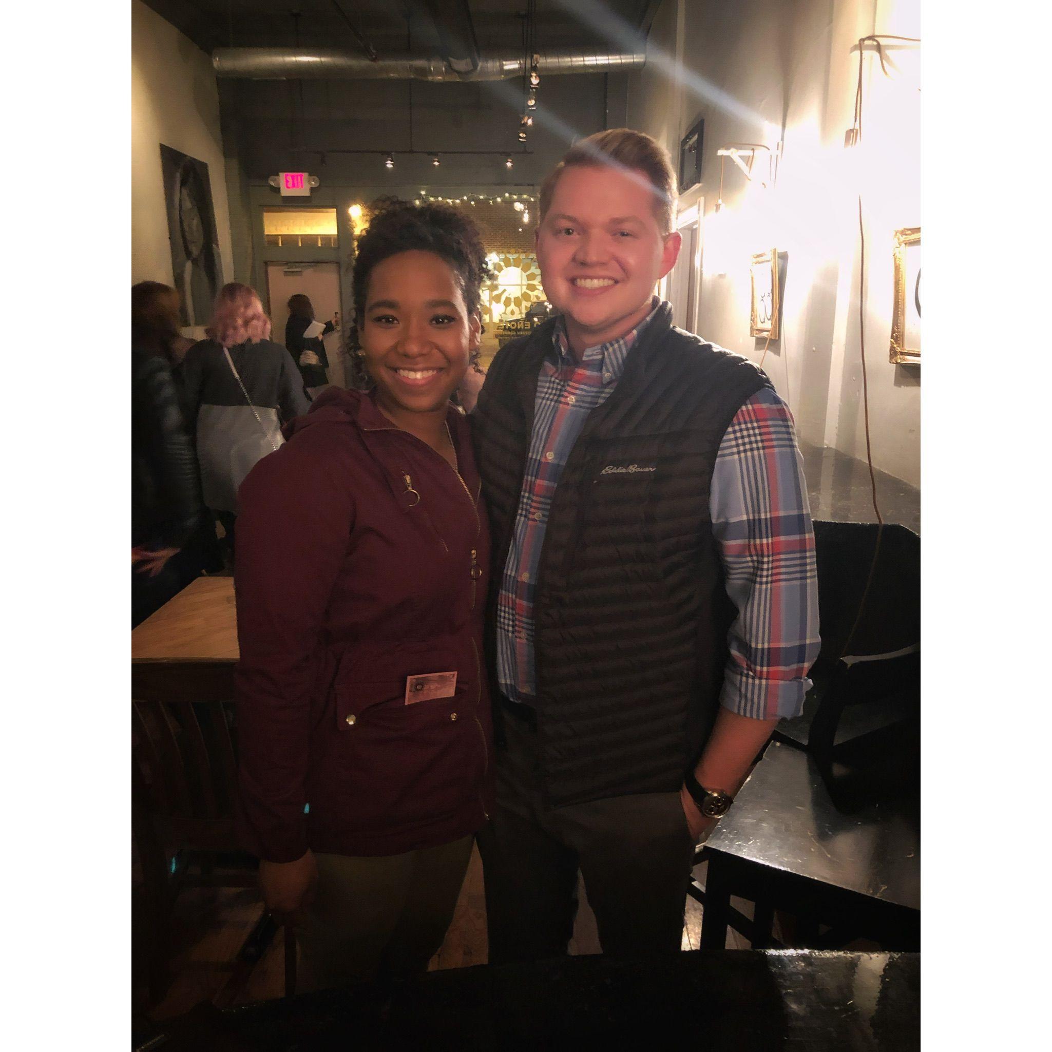 Our first Valentine's Day date, 2019