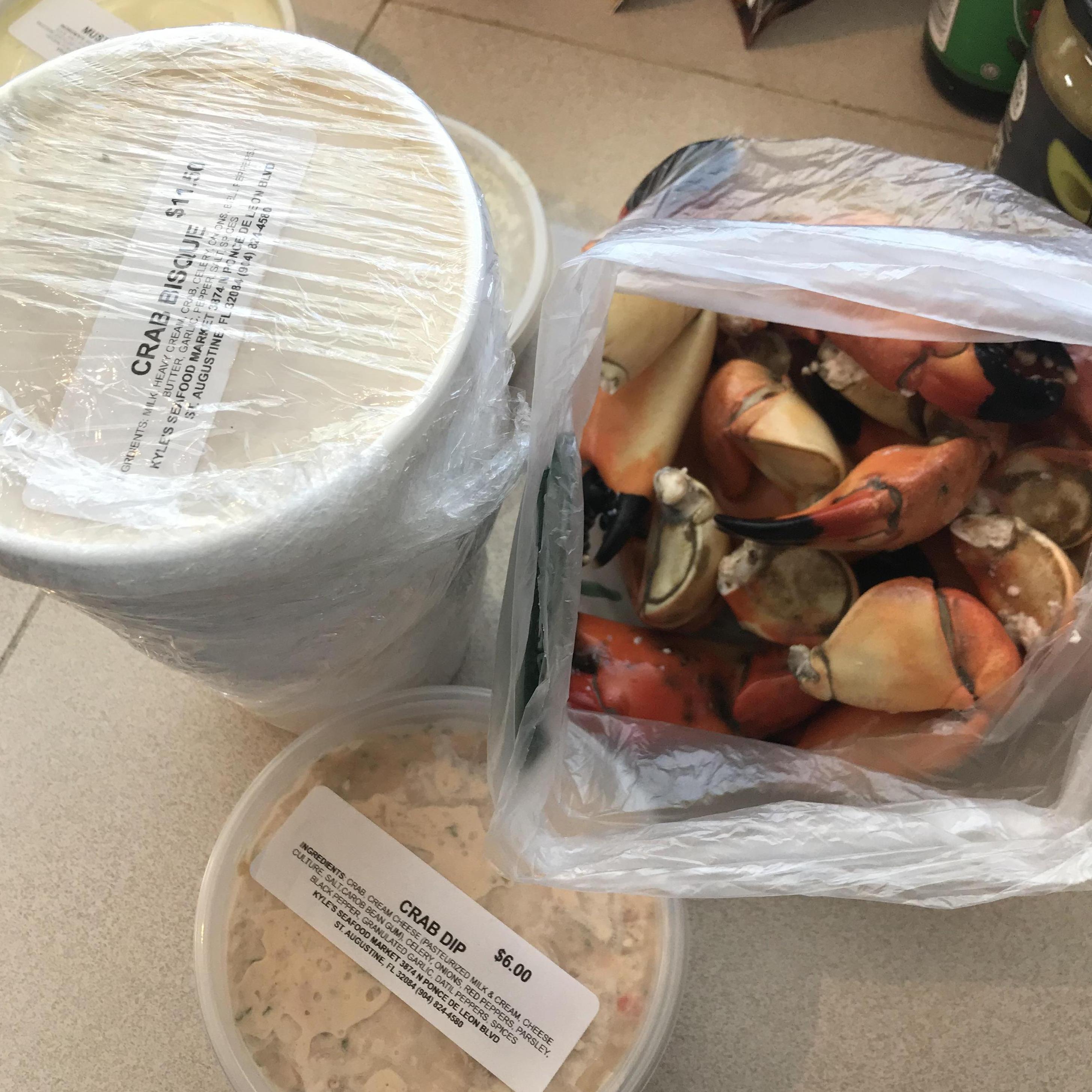 In October Stone Crab season begins! We recommend checking out a local seafood supplier for fresh claws! Kyle’s Seafood is where we go!