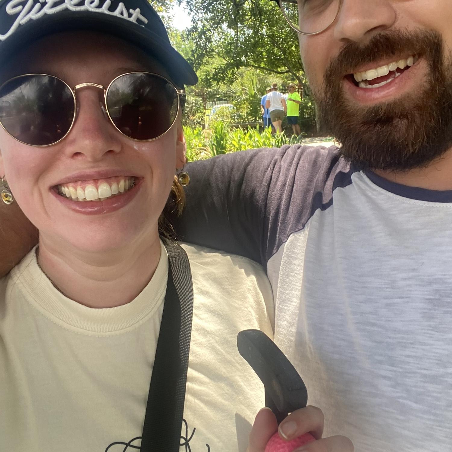A beautiful day to beat Matt at putt putt