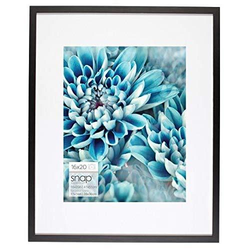 Snap 16x20 Wall Mount Single Mat for 11x14 Photo Picture Frame, 16" x 20", Black