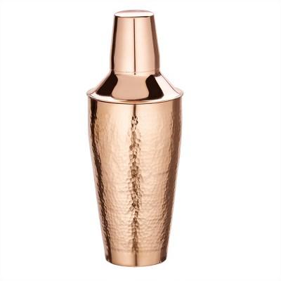 Old Dutch 30oz Copper Stone Hammered Cocktail Shaker