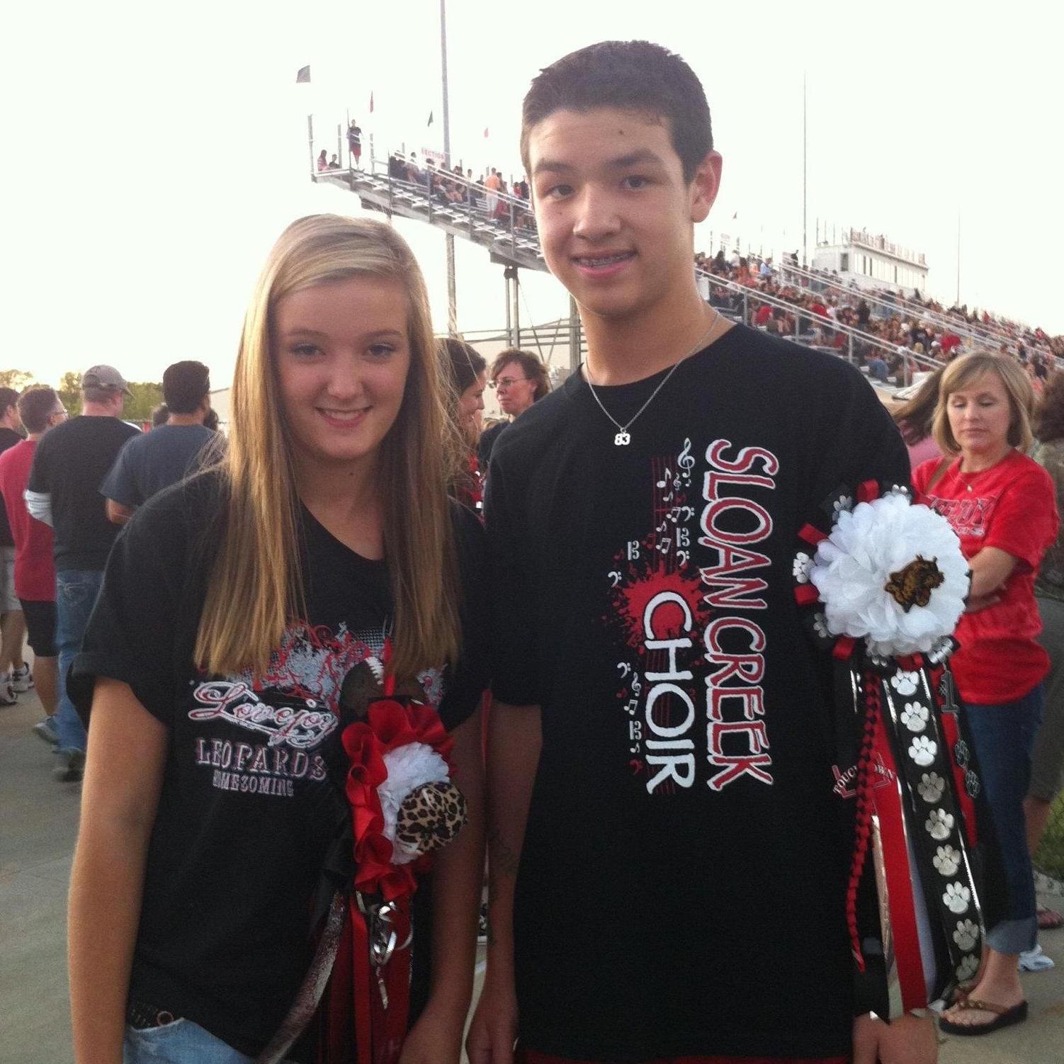Our 7th grade Homecoming! (This was our 1 yr anniversary).