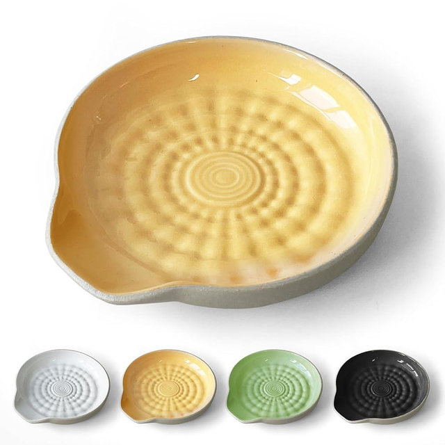 WILDMOS Ceramic Spoon Rest for Stove Top.Spoon Holder for Kitchen Counter,Large Cooking Spoon Holder,Farmhouse Decor Kitchen,Dishwasher Safe. (Orange)