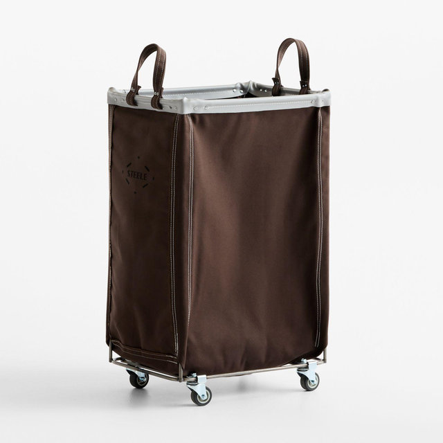Steele ® Bourbon 2.5-Bushel Vertical Rolling Laundry Hamper