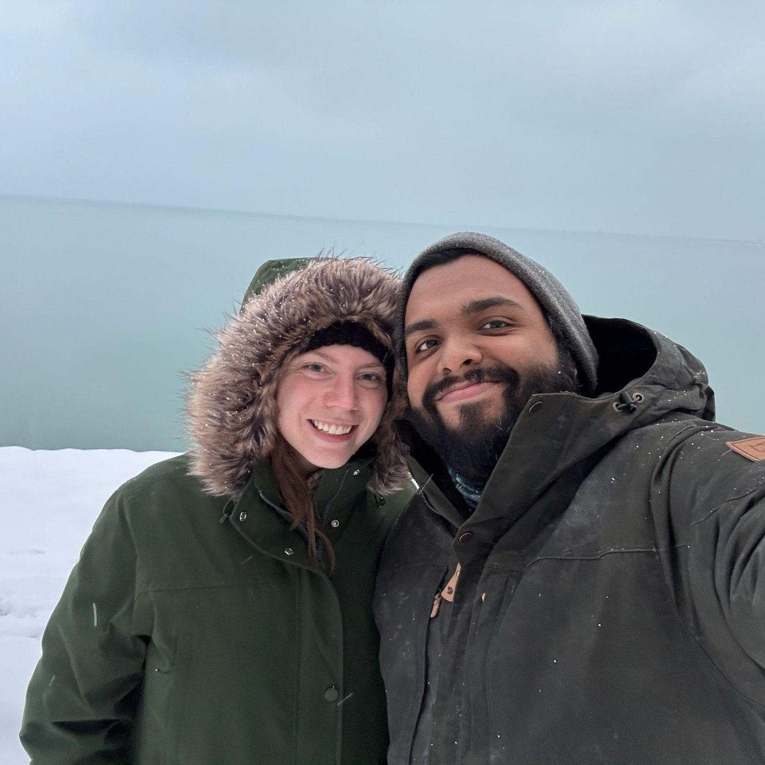 We love living so close to the lake and walk the lake park as often as we can--in all weather!