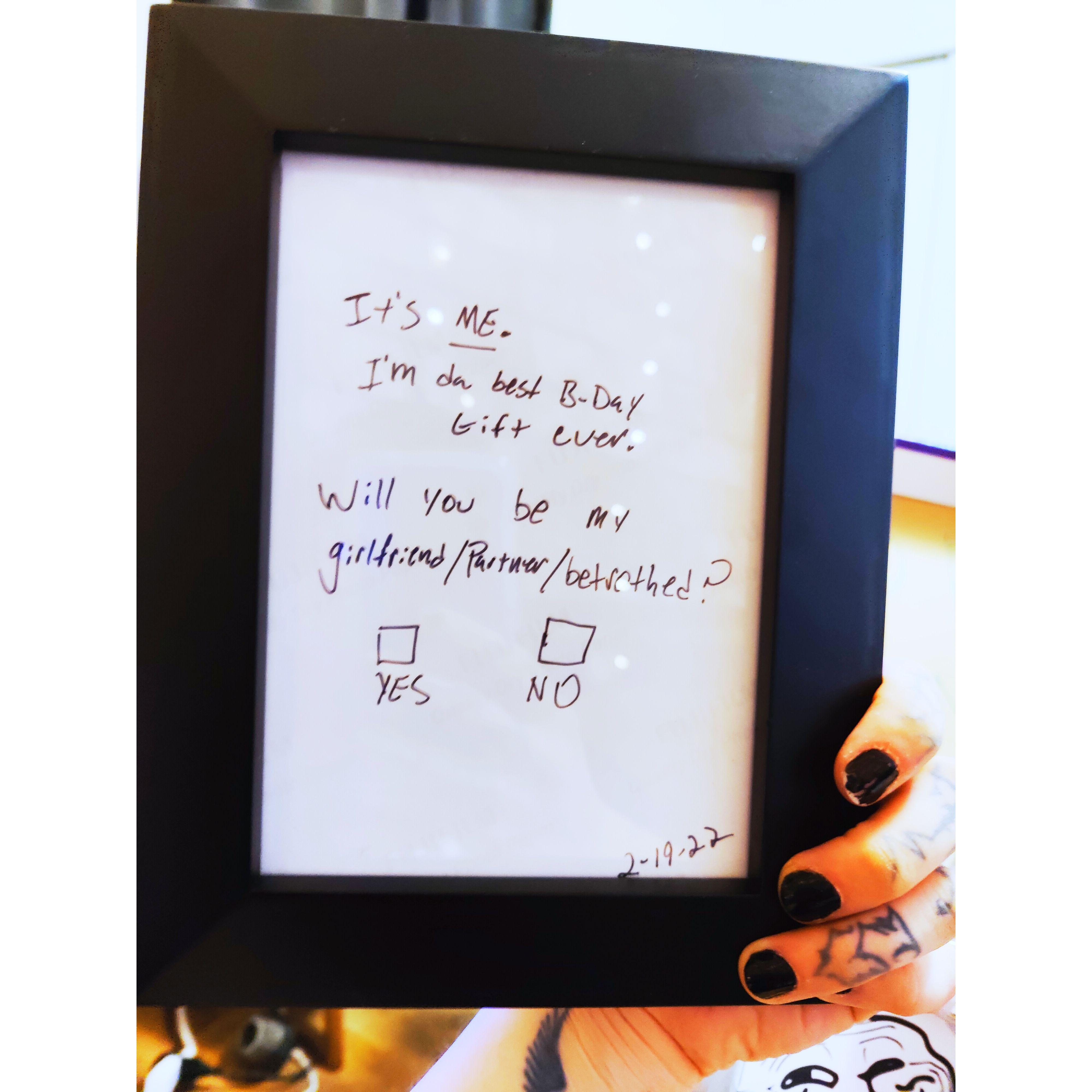 When we became a couple.