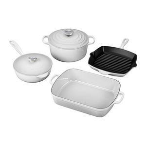 Le Creuset MS1406-16SS 6 Piece Signature Set, White