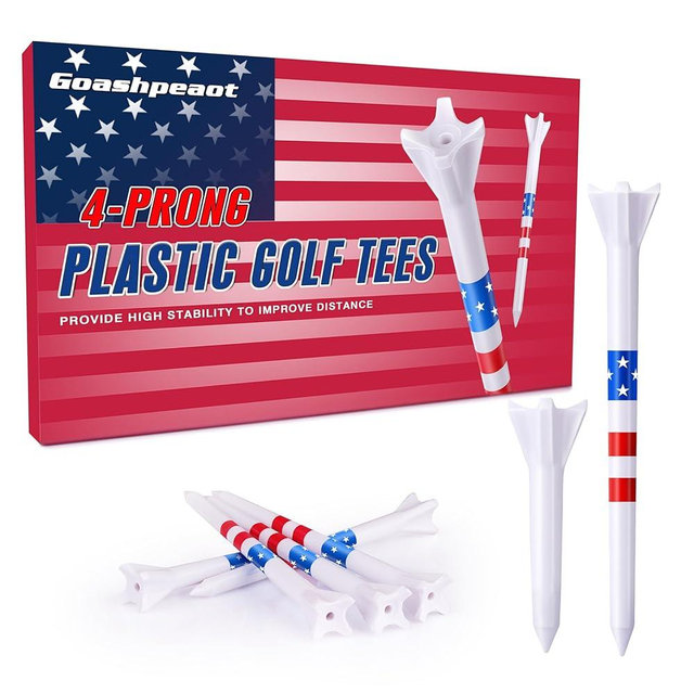 Goashpeaot Premium Golf Tees Choose Between 200 Count or 120 Count, Professional Marking System Golf Tees 3-1/4 Inch, Reduce Friction Side Spin More Stable Golf Tees