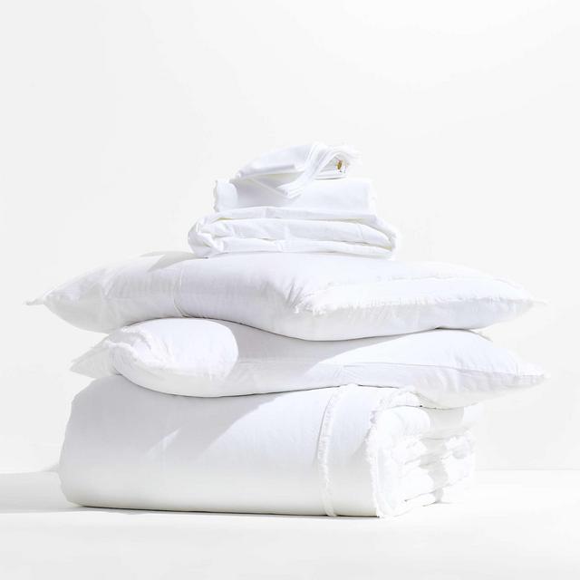 Favorite Organic Cotton White Queen Bedding Set