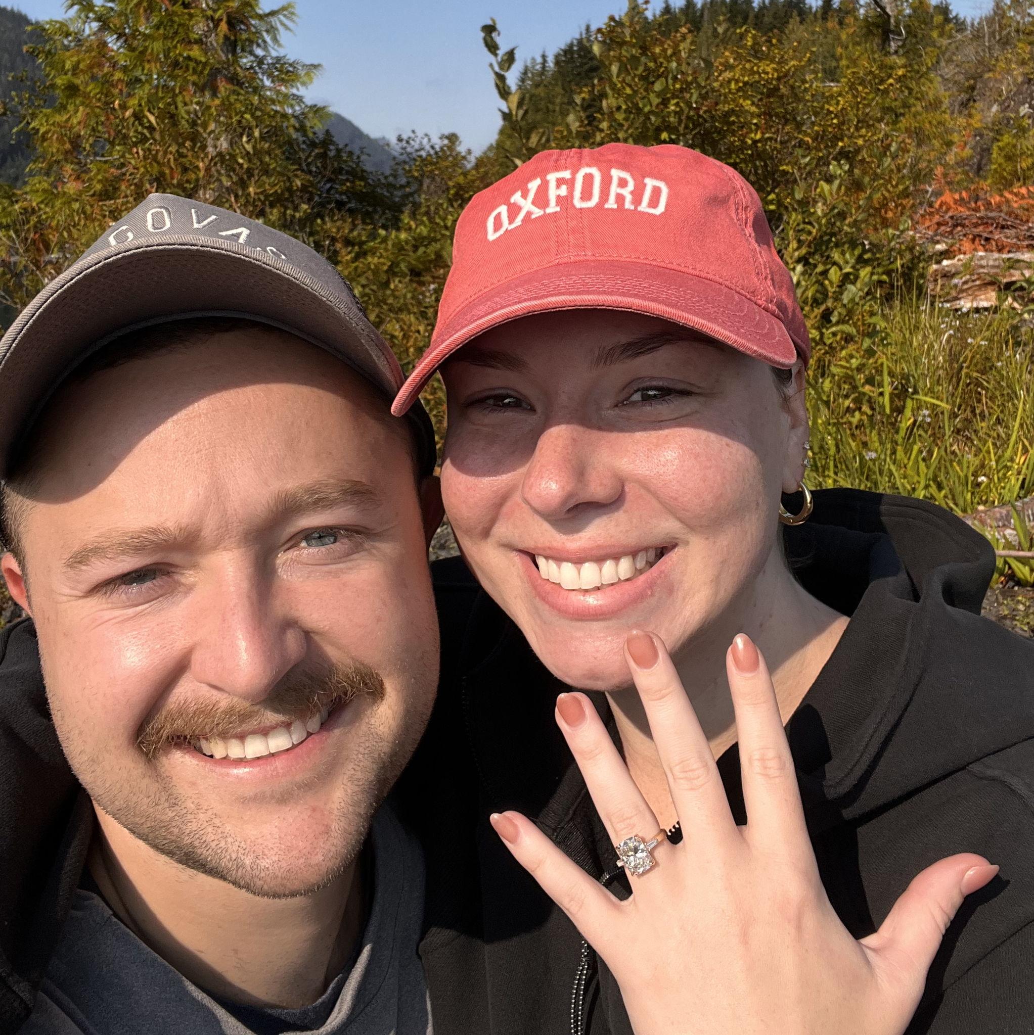 Right after we got engaged in Lake Cavanaugh, Washington!