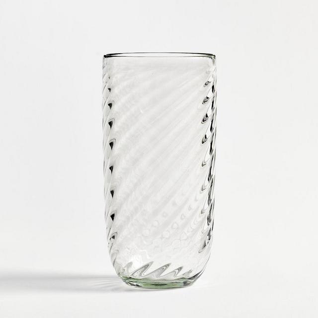 Twist Outdoor Poolside Highball Glasses, Set of 4 - Clear