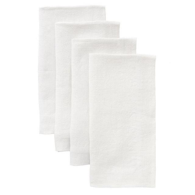 Mason Oversized Napkin, Set of 4 - White