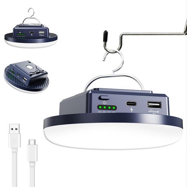 Camping Lights 13200 mAh 4500 Lumens 45W Portable Gear Power Outage USB Outdoor Rechargeable Magnetic Hanging Lantern Emergency Flashlight LED Canopy Tent Light