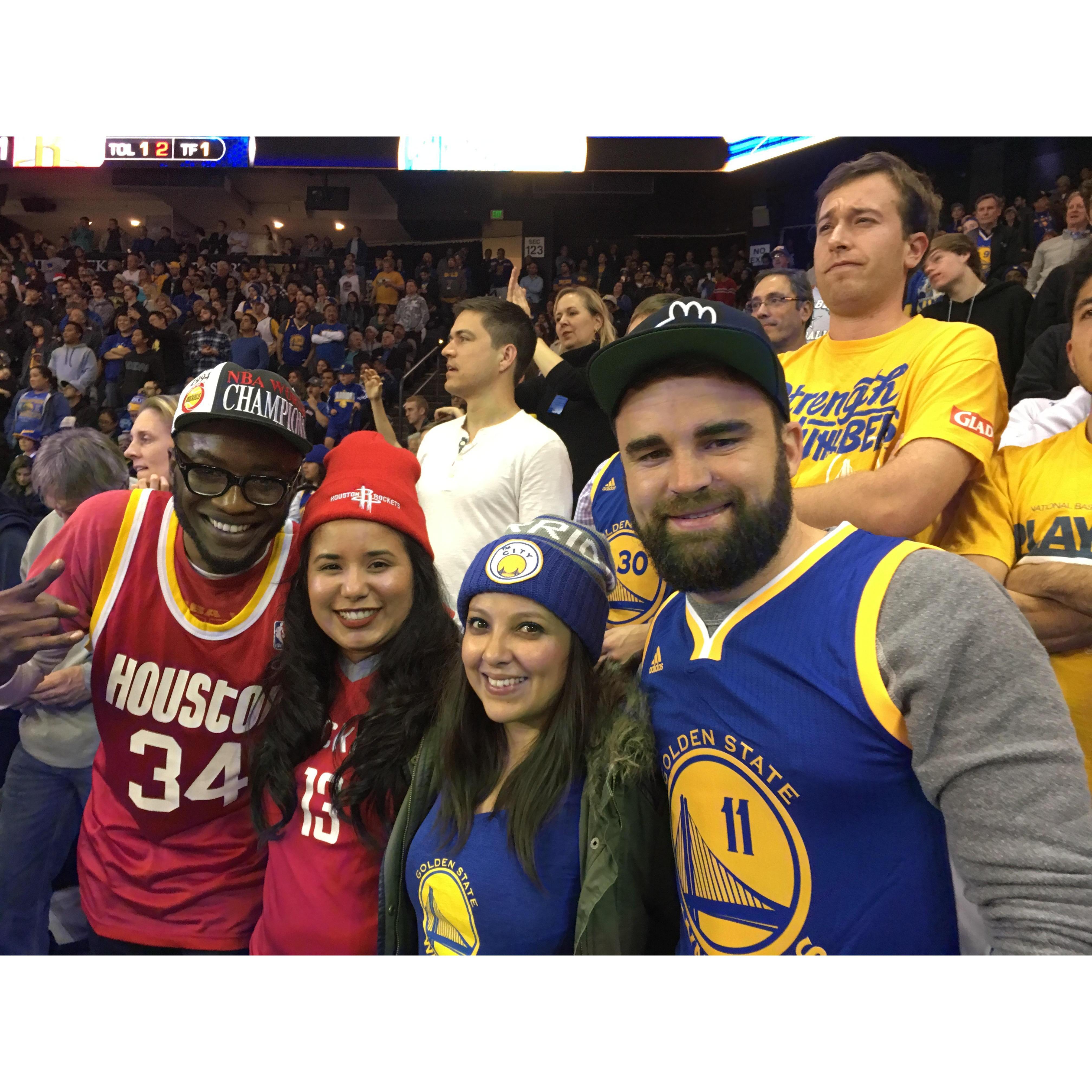 Warriors game with Yesni & Kazeem
2017