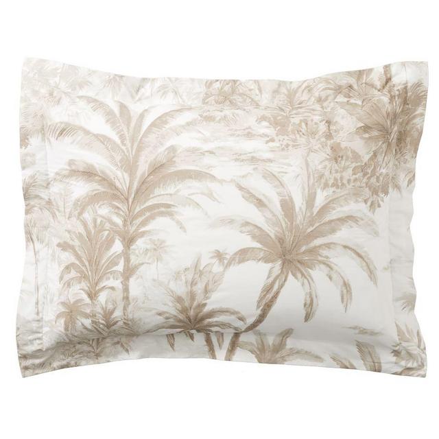 Neutral Palm Toile Organic Cotton Sham, Standard