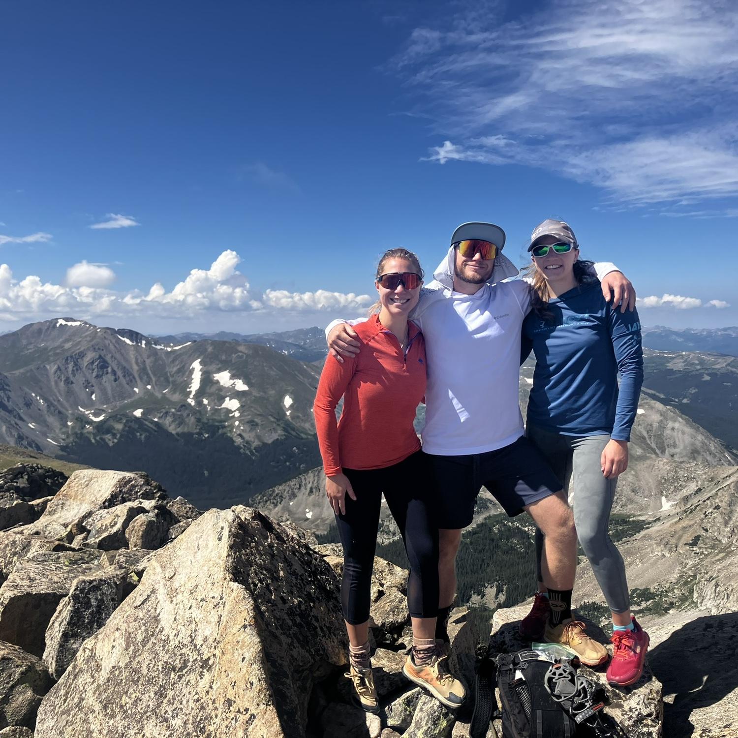 Conquered Mt. Columbia, which happened to be Jalena’s first 14er