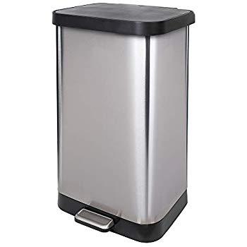 Kohler K-20940-ST 13-Gallon Stainless Trash Can, Stainless Steel
