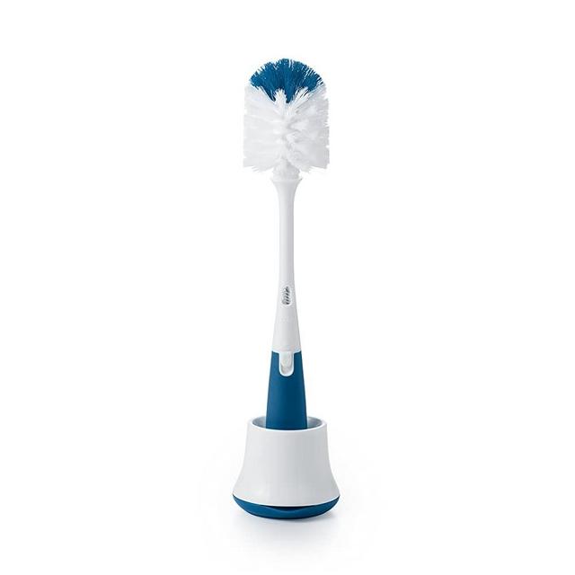 OXO Tot Bottle Brush with Nipple Cleaner and Stand, Navy