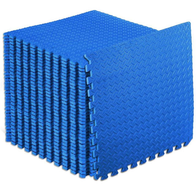 ProsourceFit Puzzle Exercise Mat ½”, EVA Interlocking Foam Floor Tiles for Home Gym, Mat for Home Workout Equipment, Floor Padding for Kids, Available in Packs of 24 SQ FT, 48 SQ FT, 144 SQ FT