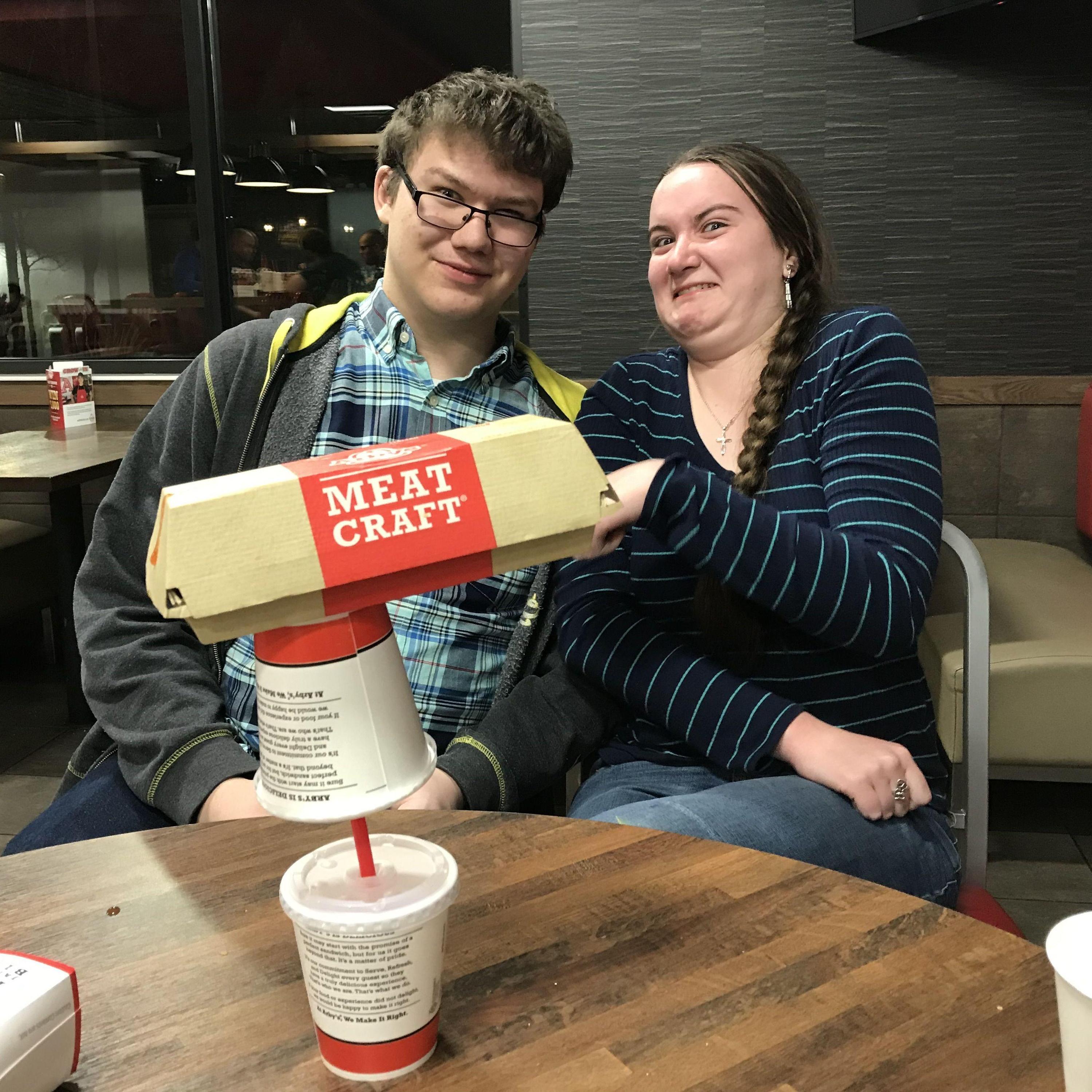 Our glorious stacking at Arbys