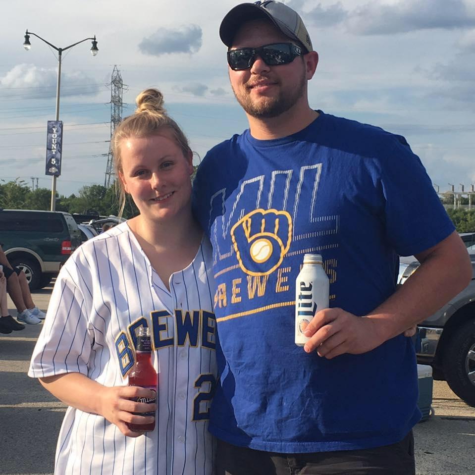 Attending Alecia's first Brewer game together