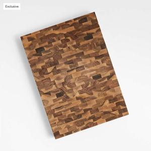 Crate & Barrel Square Acacia End-Grain Cutting Board